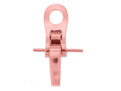 Sistema Per Orecchini A Clip Da 12 Mm, Oro Rosso 18 Carati. Rif. 7349-bis, La Coppia - Immagine Standard - 2