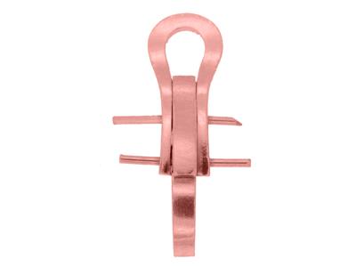 Sistema Per Orecchini A Clip Da 14 Mm, Oro Rosso 18 Carati. Rif. 7329-bis, La Coppia - Immagine Standard - 2