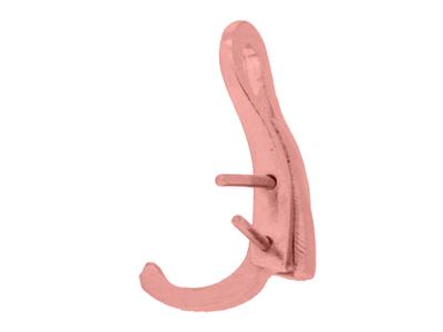 Sistema Per Orecchini A Clip Da 14 Mm, Oro Rosso 18 Carati. Rif. 7329-bis, La Coppia - Immagine Standard - 3