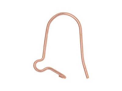 Gancio In Filo 15,30 Mm, Oro Rosso 18k, Pezzo