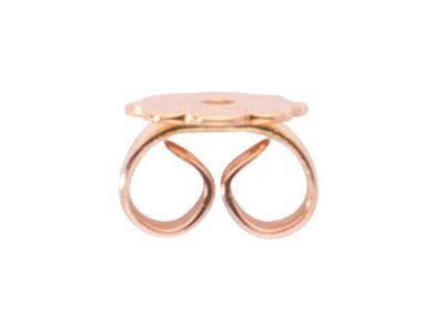 Chiusura A Farfalla Con Placca A Forma Di Fiore, Oro Rosso 18 Carati. Rif. 07412, Pezzo - Immagine Standard - 2
