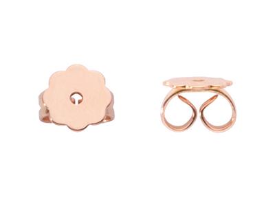 Chiusura A Farfalla Con Placca A Forma Di Fiore, Oro Rosso 18 Carati. Rif. 07412, Pezzo - Immagine Standard - 3