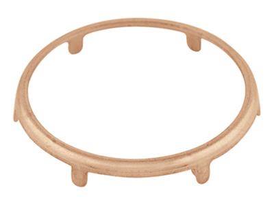 Montatura Solida Per Moneta Da 10 Frs, Oro Rosso 18k. Rif. 02510 - Immagine Standard - 2