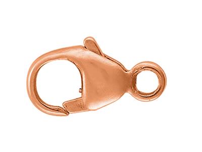 Chiusura A Braccialetto Bombato Stampato Con Anello Integrato 8 Mm, Oro Rosa 18 Carati. Rif. 27001 - Immagine Standard - 1