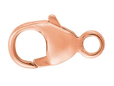 Chiusura A Menottes Bombata Stampata Con Anello Integrato 8 Mm, Oro Rosso 18 Carati 5n. Rif. 27001 - Immagine Standard - 1
