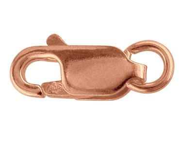 Chiusura A Menottes Piatta Con Anello Libero 8 Mm, Oro Rosso 18 Carati. Rif. 17059 - Immagine Standard - 1