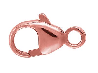 Chiusura Menotte Bombata Stampata Con Anello Integrato 9 Mm, Oro Rosso18 Carati 5n. Rif. 17195 - Immagine Standard - 1