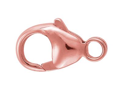 Chiusura Menotte Bombata Stampata Con Anello Integrato 11 Mm, Oro Rosso 18k5n. Rif. 17196 - Immagine Standard - 1