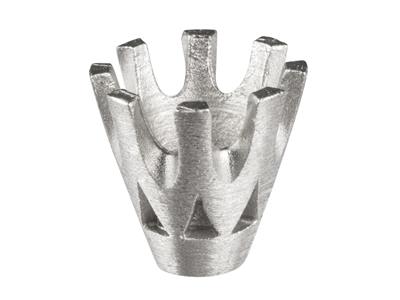 Lunetta A 8 Griffe Per Pietra Tondada 5,5 Mm, Oro Bianco 18 Carati Pd 10. Rif.2020 - Immagine Standard - 2