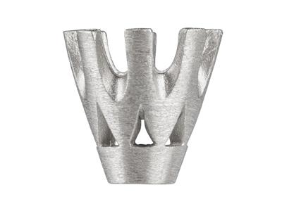 Castone A 8 Griffe Per Pietra Tondada 7 Mm, Oro Grigio 18 Ct Pd 10. R If. 2020 - Immagine Standard - 1