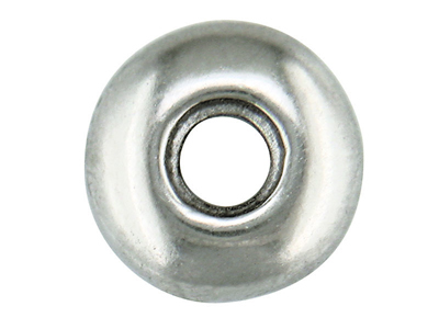 Asola Passante Tonda 9 Mm, Oro Bianco 18 Ct Pd 10. Ref. 7255 - Immagine Standard - 2
