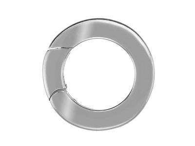 Chiusura Invisibile 12,20 Mm, Tubo Piatto, Oro Grigio 18k Rodiato