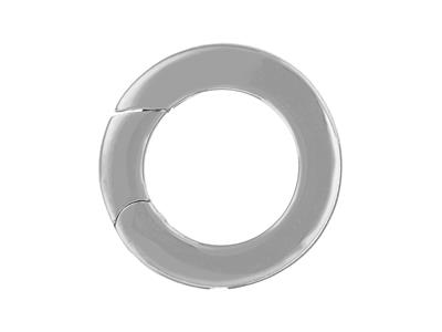 Chiusura Invisibile 13,50 Mm, Tubo Piatto, Oro Grigio 18k Rodiato