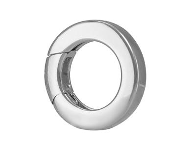 Chiusura Invisibile 13,50 Mm, Tubo Piatto, Oro Grigio 18k Rodiato - Immagine Standard - 2