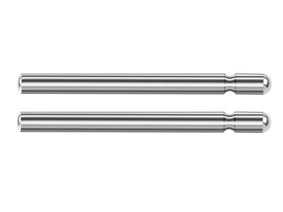 Asta Singola Per Orecchino MM 0,7 X13, Oro Bianco 18 Kt Pd 13. Rif. 0 7400-8, Pezzo - Immagine Standard - 2