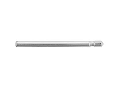 Asta Singola Per Chiusura 0,9 X 13 Mm, Oro Bianco 18 Carati. Rif. 07407, Il Paio