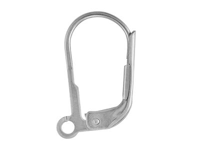 Sistema Per Orecchio Dormiente Con Anello, Oro Bianco 18k Pd 13. Rif. 07456, Coppia