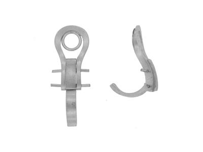 Sistema A Clip Per Orecchio 16 Mm, Oro Bianco 18 Carati Pd 6. Ref 7329-ter, La Coppia - Immagine Standard - 1