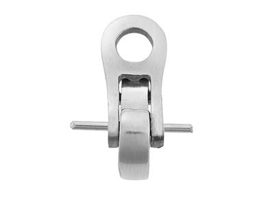 Sistema Di Orecchie A Clip 12 Mm, Oro Bianco 18 Carati Pd 6. Ref 7349-bis, La Coppia - Immagine Standard - 2