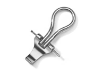 Sistema Di Orecchie A Clip Con Linguetta Lunga, Oro Bianco 18 Carati Pd 14. Ref. 154000, La Coppia - Immagine Standard - 1