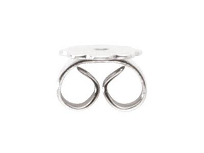 Chiusura A Farfalla Con Placca A Forma Di Fiore, Oro Bianco 18 Kt Pd 10. Ref. Aa101. 07412, Pezzo - Immagine Standard - 2