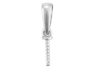 Cerniera Mobile Per Perla Da 6 A 12mm, Oro Grigio 18 Carati Rodiato. Rif. Be002 - Immagine Standard - 2