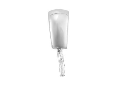 Cerniera Per Perla Da 8 A 10 Mm, Oro Grigio 18k. Rif. Be139 - Immagine Standard - 3