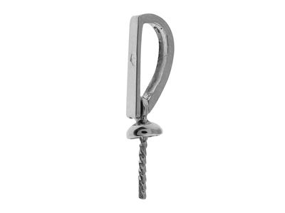 Cerniera Per Perle Di Qualsiasi Diametro, Oro Grigio 18 Carati Rodiato. Rif. Be151