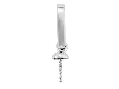 Cerniera Per Perle Di Qualsiasi Diametro, Oro Grigio 18 Carati Rodiato. Rif. Be151 - Immagine Standard - 2