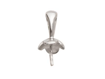 Cappio Per Perla Da 7 A 10 Mm, Oro Grigio 18k. Rif. Be135