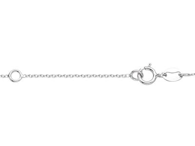 Collana A Maglia A Catena Forzata, Con 5 Supporti Ad Asta Per Perle E 5 Chaton Per Pietre Da 0,01 Ct, 42+ - Immagine Standard - 4