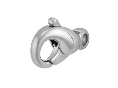 Chiusura Per Manette Barocche In Fusione 17 Mm, Oro Bianco 18 Carati. Rif. 17018 - Immagine Standard - 1