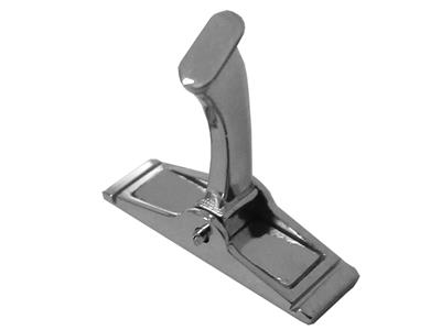 Sistema Di Polsino Completo, Oro Bianco 18 Carati. Rif. 07509-1, Coppia