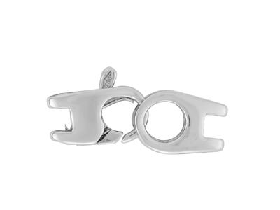 Doppio Fermaglio A Manette 21 X 7 Mm, Oro Grigio 18 Carati. Rif. 17168mm - Immagine Standard - 1