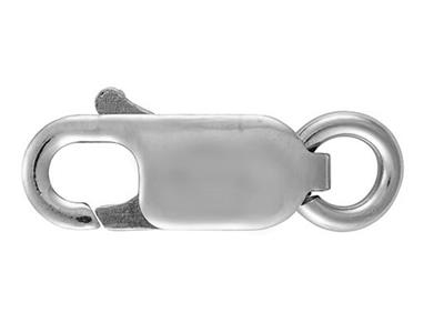 Chiusura A Menotte Piatte Con Anello Libero MM 8,30, Oro Bianco 18 Ct Pd 6. Ref. 17059 - Immagine Standard - 1