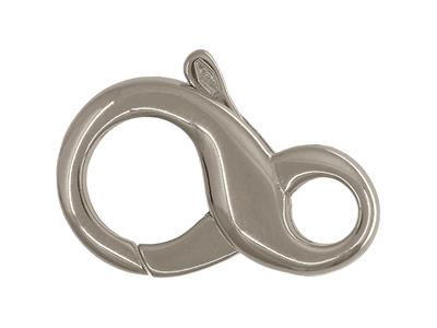 Chiusura Manette A Forma Di Otto 15,70 Mm, Oro Bianco 18 Kt Pd. Rif. 17068 - Immagine Standard - 1