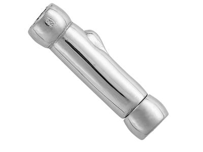 Chiusura In Coccodrillo Diametro Interno 2 Mm, Oro Bianco 18 Carati. Rif. 27060 - Immagine Standard - 2