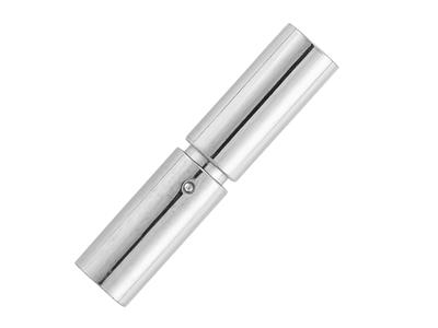 Chiusura A Baionetta Diametro Interno 3 Mm, Oro Bianco 18 Kt Pd13. Rif. 17161