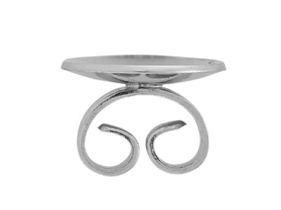 Chiusura A Farfalla Bombata 6 Mm, Oro Grigio 18 Carati Palladiato Al 10%. Rif. 07406-6, Al Pezzo. - Immagine Standard - 2