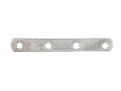 Distanziatore A 4 Fori 18 Mm, Oro Bianco 18 Carati. N 4