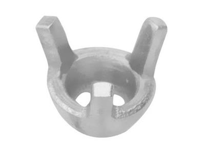 Castone A 3 Griffe Per Pietra Tondada 2,6 Mm, Oro Grigio 18 Carati Pd 12. Rif.01514 - Immagine Standard - 1