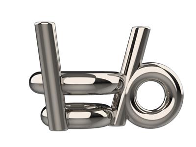 Castone 3d, 3 Griffe Doppie Con Anello Di Attacco Per Pietra Tonda Da 6,2mm, Oro Bianco 18k Pd 13. Ref. 110 - Immagine Standard - 2