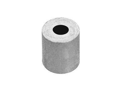 Presa Cilindrica Per Pietra Rotonda Di 1,5 Mm, Oro Bianco 18 Carati Pd 12,5. Ref. 4449-01 - Immagine Standard - 1