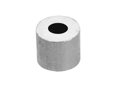 Presa Cilindrica Per Pietra Rotonda Di 2,5 Mm, Oro Bianco 18 Carati Pd 12,5. Ref. 4449-06 - Immagine Standard - 1