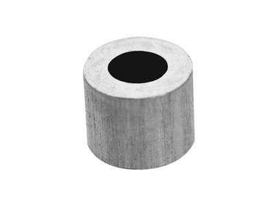 Presa Cilindrica Per Pietra Rotonda Di 2,9 Mm, Oro Bianco 18 Carati Pd 12,5. Ref. 4449-08 - Immagine Standard - 1