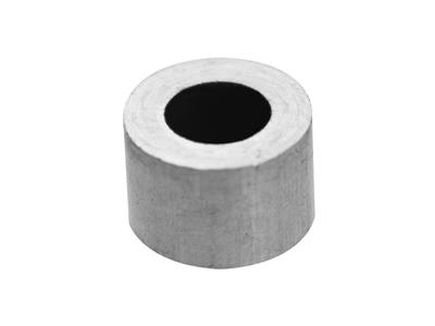Boccola Cilindrica Per Pietra Tondada 3,7 Mm, Oro Bianco 18 Carati Pd 12,5.rif. 4449-11 - Immagine Standard - 1