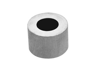 Castone Cilindrico Per Pietra Tondada 5 Mm, Oro Bianco 18 Carati Pd 1 2,5. Rif. 4449-15 - Immagine Standard - 1