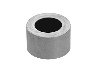 Boccola Cilindrica Per Pietra Tondada 5,5 Mm, Oro Bianco 18 Carati Pd 12,5.rif. 4449-16 - Immagine Standard - 1