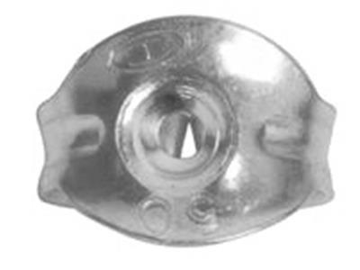 Chiusura Belga Con Bordi Lisci, Orogrigio 18k. Rif. 07406-bis, Per Pe Zzo - Immagine Standard - 2