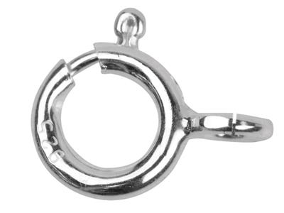 Anello A Molla 5 Mm, Anello Aperto,argento 925 Rif. 07610, Confezione Da 10
